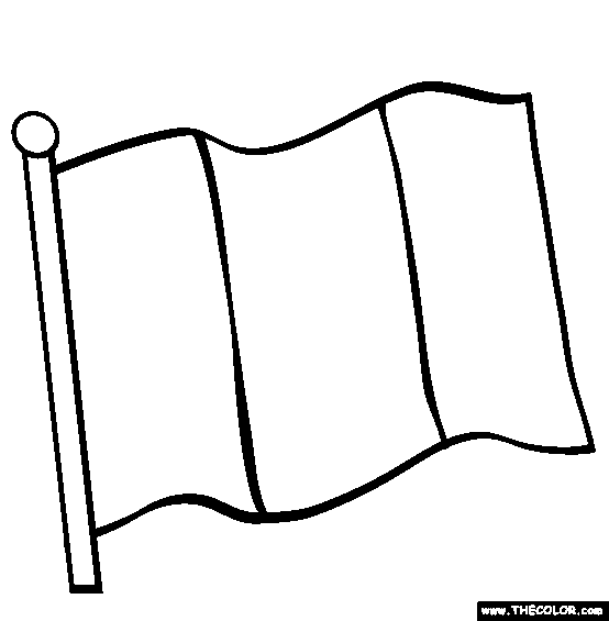 Irish Flag Coloring Page